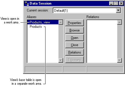 FoxProDataSessionView screenshot